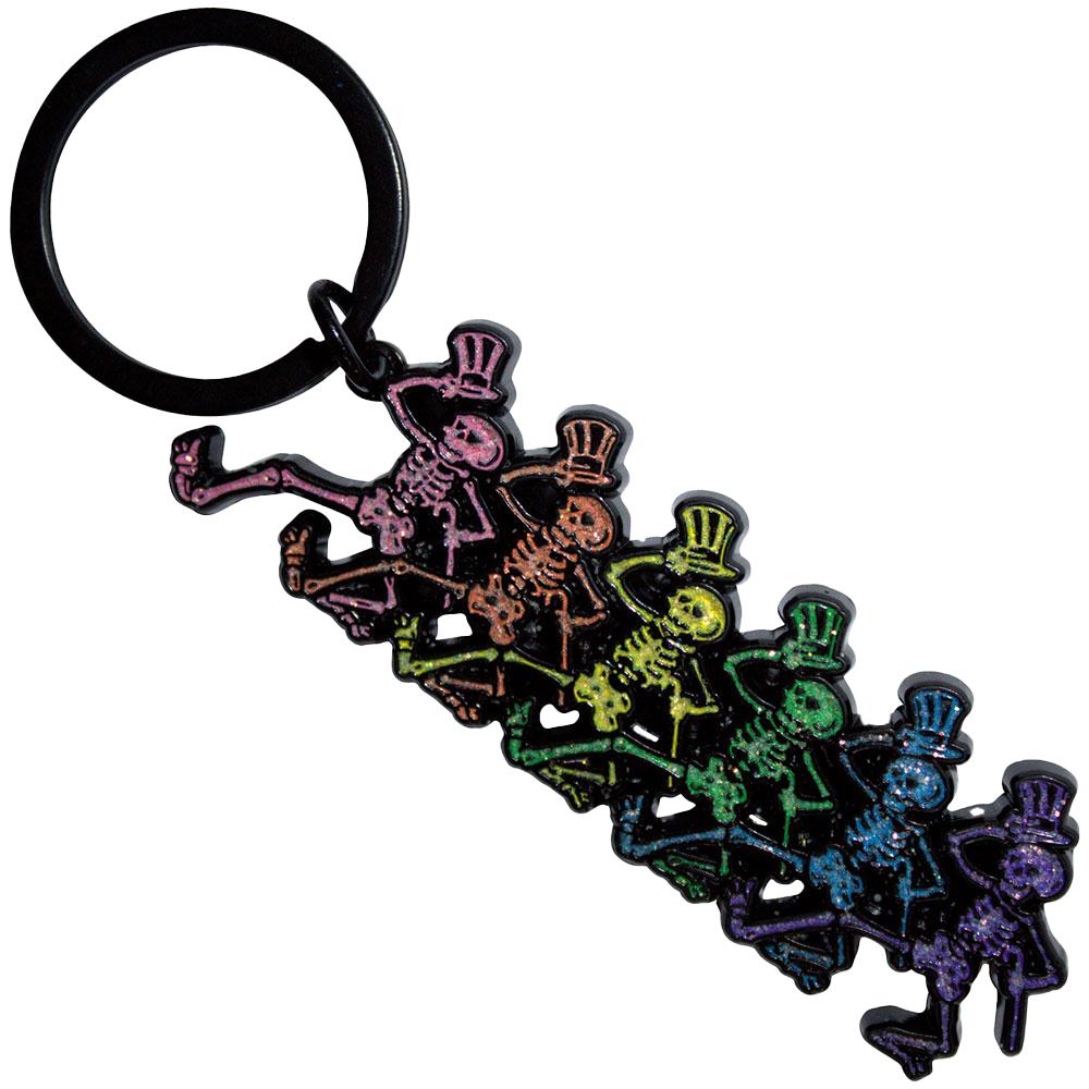 Grateful Dead Dancing Skeletons Keyring