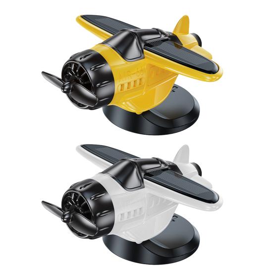 Солнечный автомобильный освежитель воздуха, украшение для приборной панели автомобиля, вращающийся самолет на солнечной батарее, аксессуары для приборной панели автомобиля