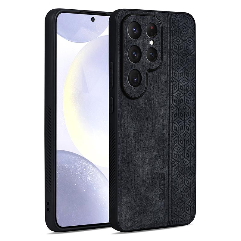 Для Samsung Galaxy S25 Ultra Задняя крышка Кожаный чехол для телефона с амортизирующим бампером для Galaxy S25 Ultra Coque Capa