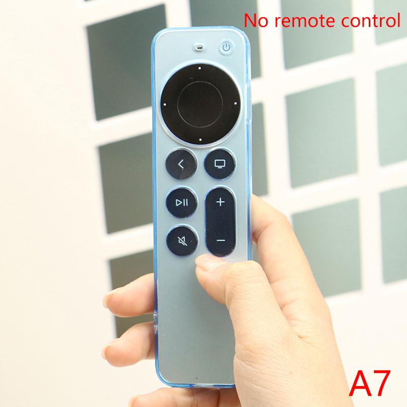 Чехол Tpu Silver Edge, совместимый с пультом дистанционного управления Apple TV 4K/Hd, предотвращает появление царапин, защищает от падений, прозрачный защитный чехол