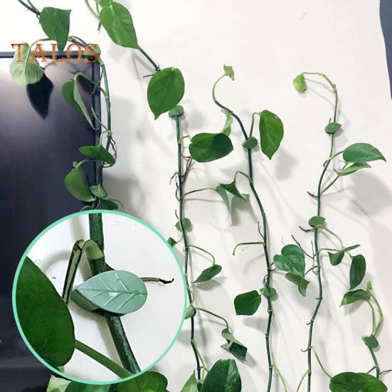 10/30/50/100 шт. держатель для растений, зажимы для крепления на стену для скалолазания с прозрачными наклейками, зажимы для фиксации растений в форме листа для внутренней и наружной стены
