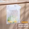 2Pcs Foldable Trash Bag Holder Large Opening Design Snap Fastening Space Saving Foldable Garbage Rack