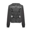Mens Striped Hooded Zip Sweatshirt Loose Fit Casual Streetwear Teens