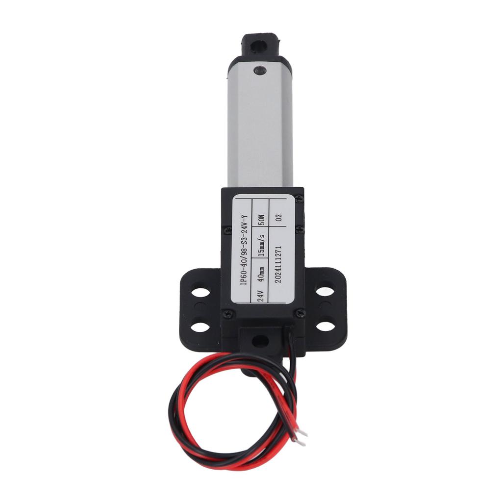 Мини-привод движения, тяга 50 Н, ход 40 мм, скорость 15 мм, электрический небольшой линейный привод 24 В
