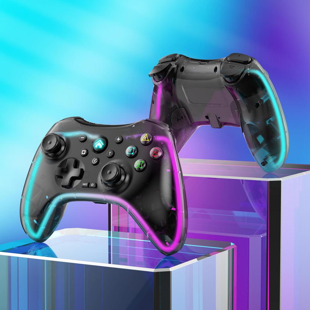 Геймпады для видеоигр, беспроводной контроллер RGB Pro, совместимый с Nintendo Switch/Switch Lite/Switch OLED/Android/IOS/Windows PC/Mobile