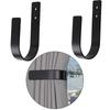 2 Pack Curtain Tiebacks Curtain Holdbacks U Shaped Curtain Hooks Curtain Pull Backs Tie Backs Wall Mount Curtain Holder