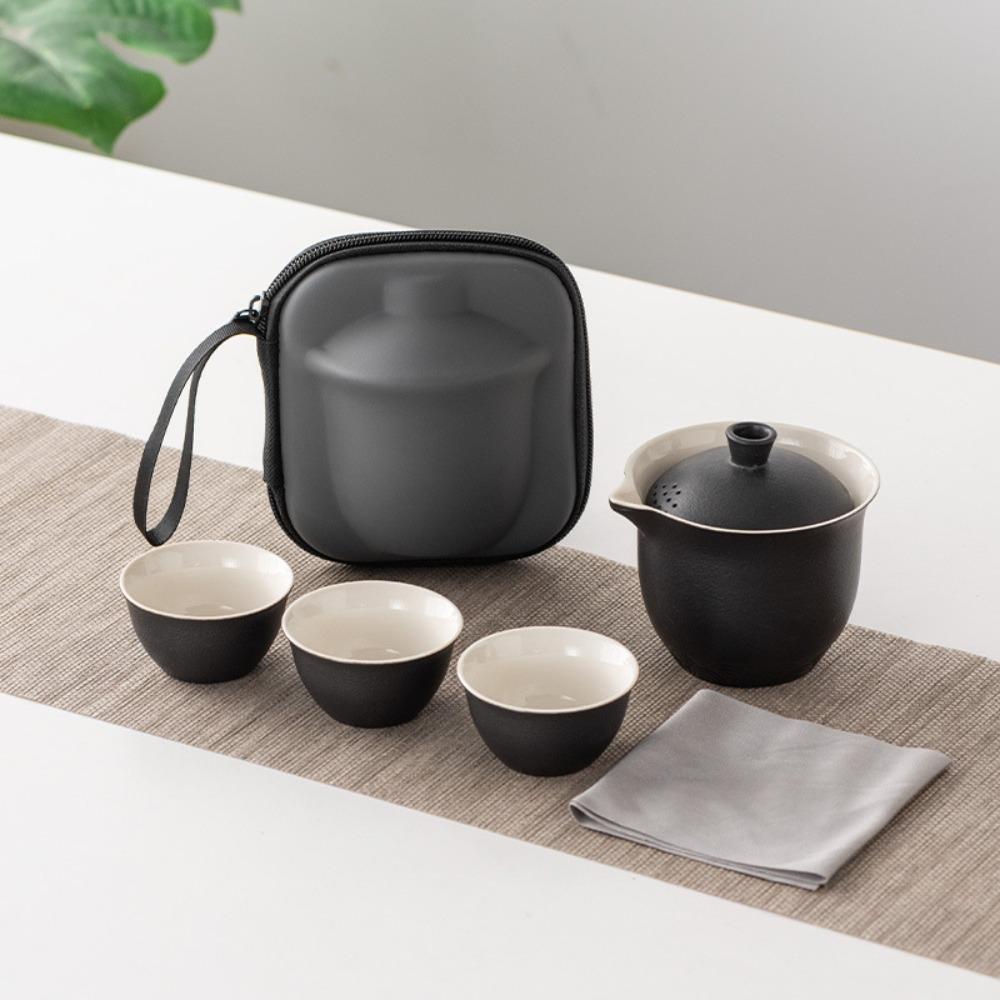 Инструмент для приготовления чая Набор для чая Кунг-фу Керамический набор чайников Чайная посуда Дорожный чайный набор Бизнес-подарок