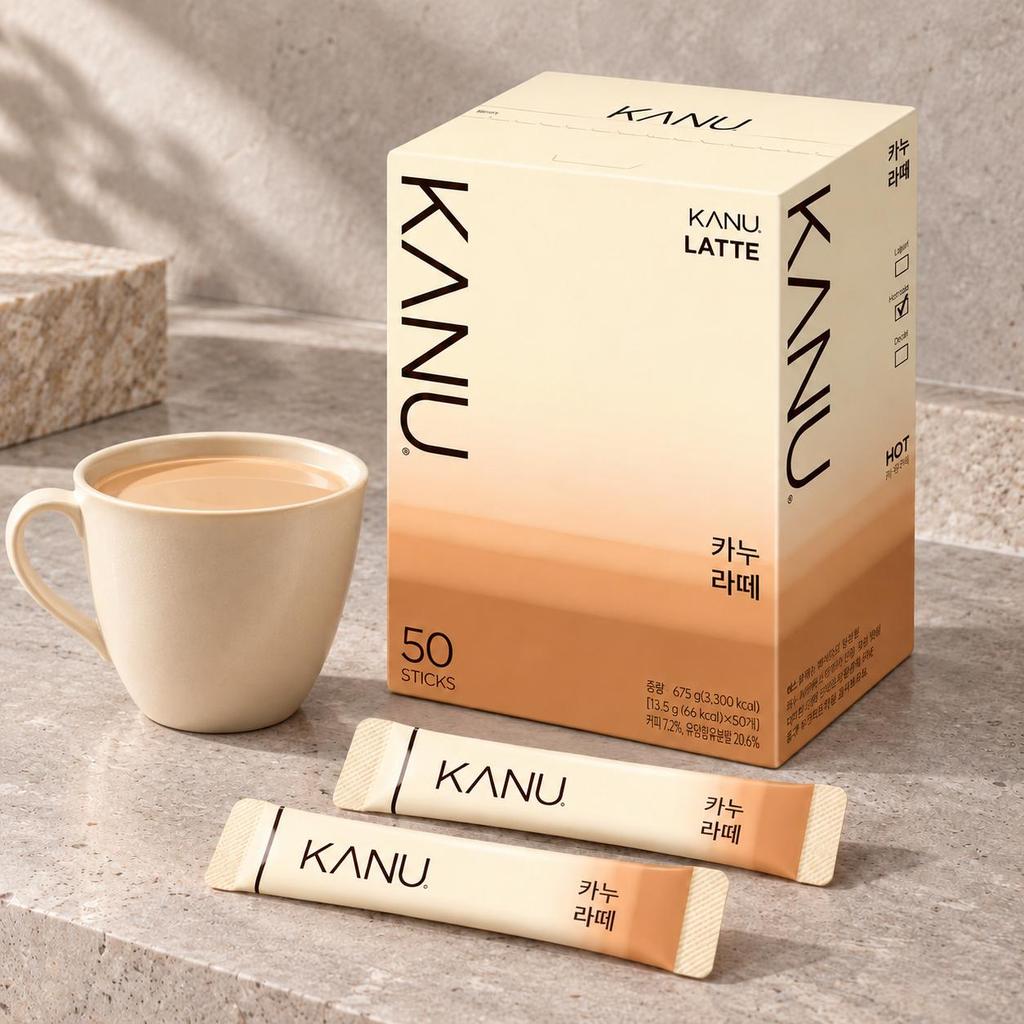 Maxim KANU Original Latte Instant Coffee 50 sticks 675g