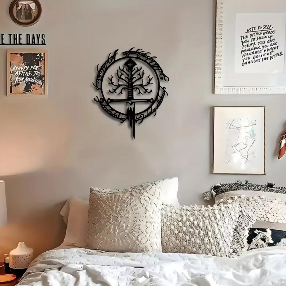 Властелин колец Железная клятва Металлическая настенная живопись Подарок ему на новоселье Стильная уникальная настенная живопись Железная клятва Металлическая настенная живопись