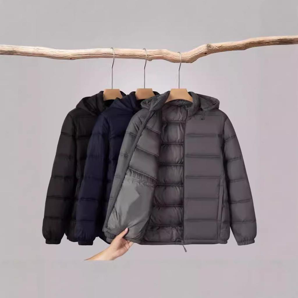 Зима, Мужское хлопковое пальто, Толстое, Хлопковая куртка с капюшоном, Съемный, Шапка, Хлопковая куртка, Короткая для людей среднего и молодого возраста, Хлопковая куртка