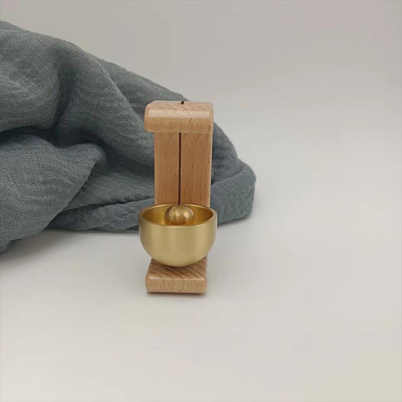 Simple Wooden Wind Chimes Wireless Traceless Doorbell Entrance Door Decorative Wind Bell For Home Opening Hanging Decorations