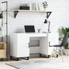 VidaXL White Desk 140x50x75 Cm Engineered Wood 829572