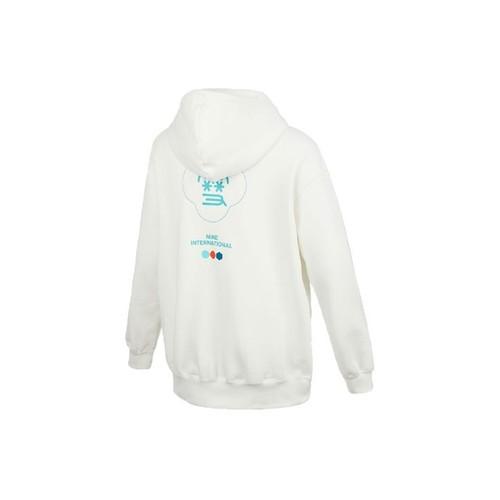 Nike Женская свободная толстовка с капюшоном Белая