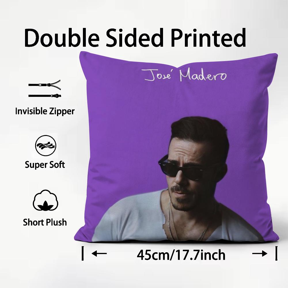 singer J-Jose Madero VizcainoS Cushion Cover Comfortable Reversible Pillow Cover Ideal for Car Sofa Bedroom & Beyond