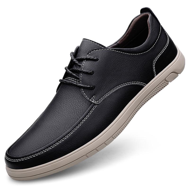 Fashion Spring Soft Soled Business Oxford Shoes Men Brand Leather Shoes Business Formal Lace Up Casual Loafers Comfortable Driving Shoes
