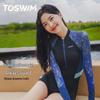 Женский закрытый купальник с длинным рукавом TOSWIM для серфинга