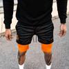 Мужские спортивные шорты 2-в-1, тренировочные брюки с пятью точками для бега с мячом и фитнесом