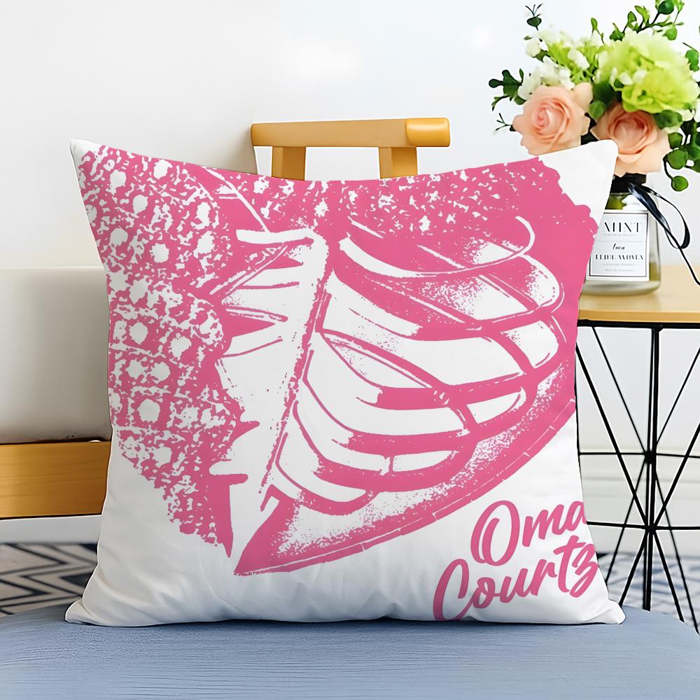OOmar Courtz Cushion Cover Washable Linen Pillowcase Soft for Sofa Bed Cozy Home Room Decor