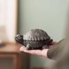 Retro Tortoise Ashtray Ceramic Turtle Ashtray with Lid Chinese Artistic Ashtray for Home Office Living Room Decoration