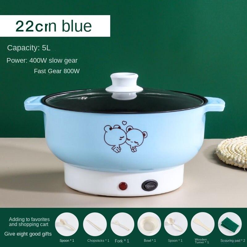 Многофункциональная электрическая сковорода для жарки на пару, маленькая электрическая плита, встроенная электрическая плита, мини-электрическая рисоварка, бытовая