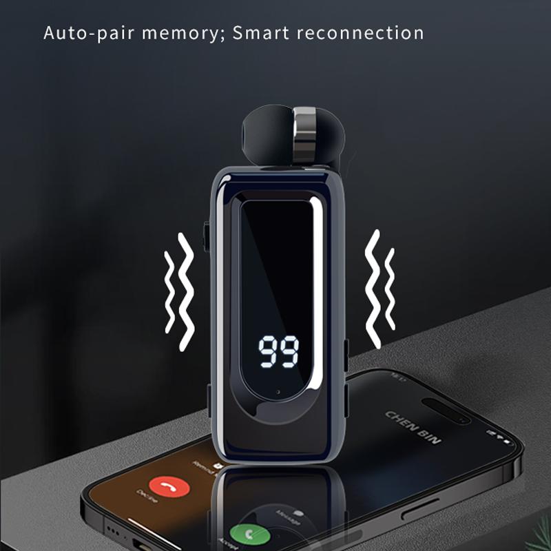 D70Pro Петличные Бизнес Bluetooth 5.4 Наушники Время разговора/музыки 36 часов Светодиодный цифровой дисплей С микрофоном Гарнитура с шумоподавлением