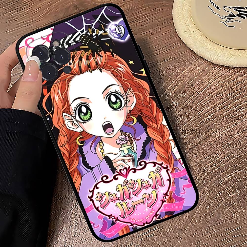 Аниме S-Sugar Sugar Чехол для телефона для iPhone 17 Air 16 15 14 13 12 11 Pro Max 16 15 14 Plus Мягкий чехол из ТПУ