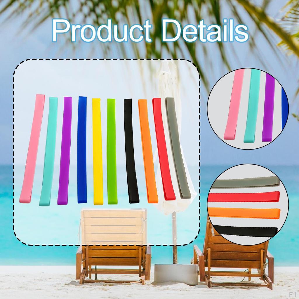 10Pcs Silicone Bands for Packing Tableware And Household Items