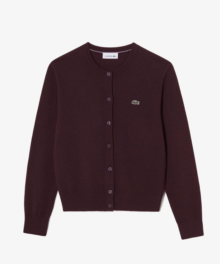 Lacoste Women'S Basic Crew Neck Cardigan Af222E-56N 3Ke