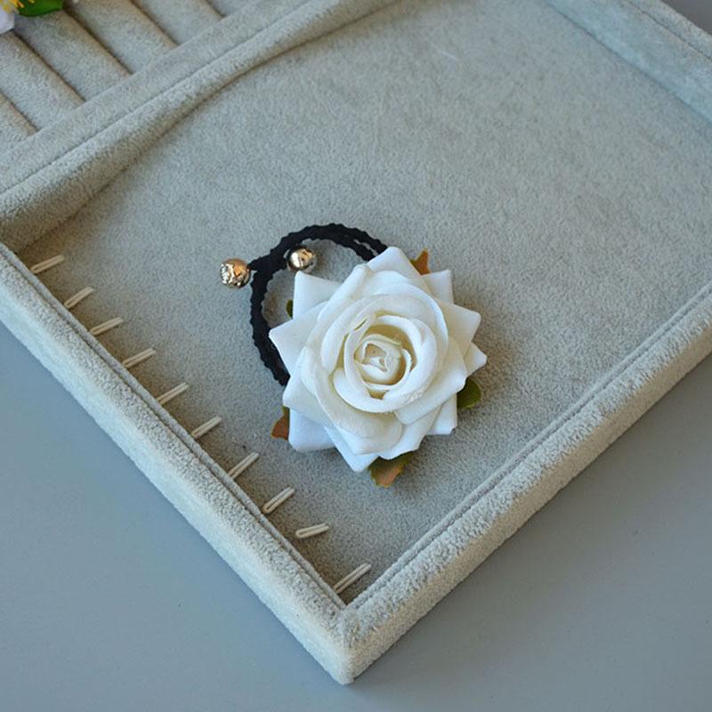 Винтажная красная роза заколка для волос сбоку для танцевальных выступлений