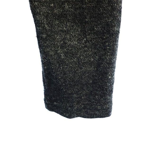 BLACK LABEL CRESTBRIDGE клетчатый трикотаж с длинным рукавом M серый свитер с круглым вырезом Мужской Б/у