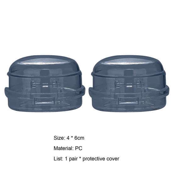 1 пара крышек для плиты, безопасные, прозрачные, термостойкие, ПК, кухонный защитный экран, ручка для газа