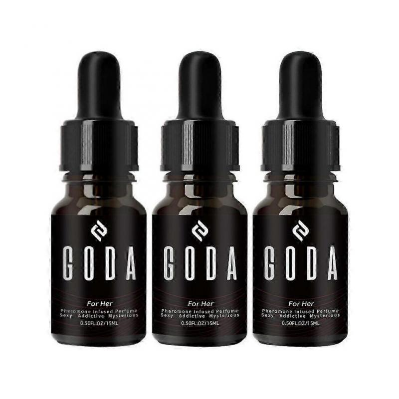 3X GODA for Her Pheromone Perfume for Women -15ml/0.50 fl. oz - Long-Lasting Women Fragrances with Jasmine and Rose - Floral Perfume Oil with Sweet