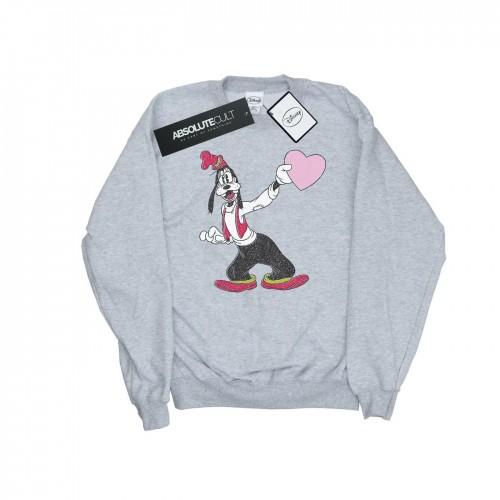 Disney Mens Goofy Love Heart Sweatshirt