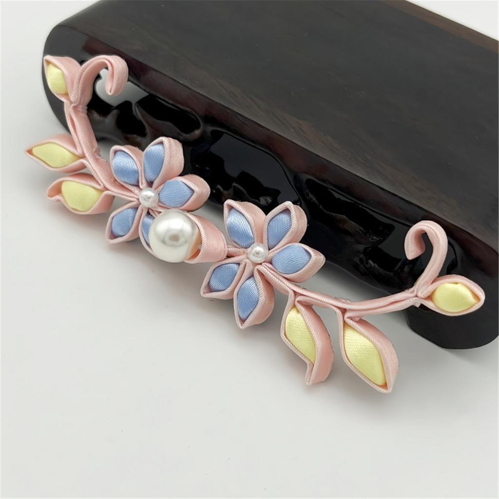 Traditional Chinese Knot Frogs Closure Buttons Satined Flower Buckle Button for Cardigans Scarves and Sweater Decoration