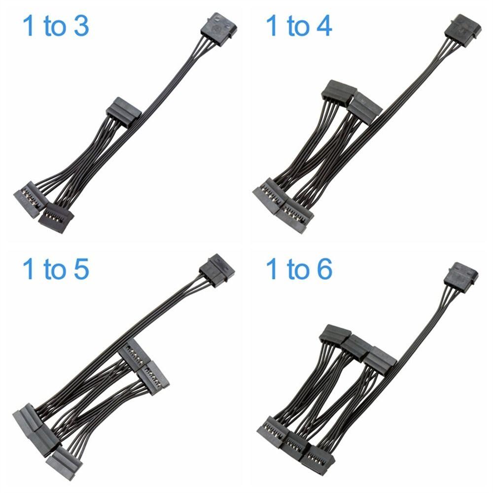 Кабель питания жесткого диска между мужчинами и женщинами, 4-контактный адаптер SATA-сплиттер для жесткого диска/HDD SSD