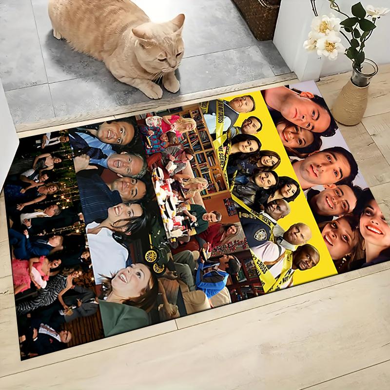 Friends Generations Collide Carpet Rug Soft Washable Antislip Home Living Room Sofa Mats Personalized Christmas Rug