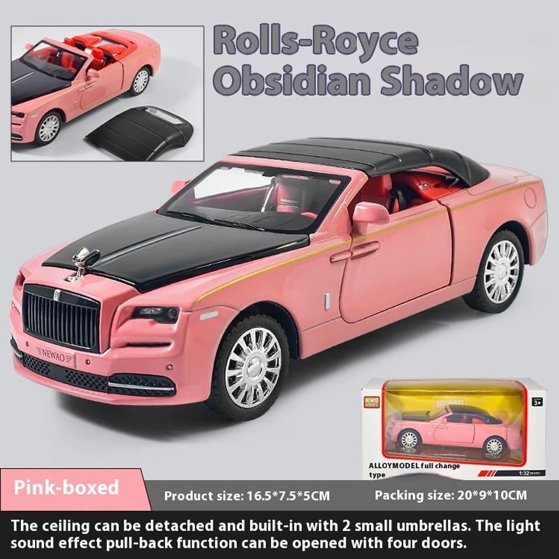 1/32 Rolls Royce Dawn Alloy Car Diecast Metal Model Sound & Light Toy Collect Display Ornament Home Decoration Gift for Children