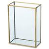 Posh Living Frame Flower Vase, Solid, Clear, Size: Approx. W12 D6 H16.5 (22696)