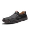 Genuine Leather Shoes Men Loafers Cow Leather Male Footwear Flat Soft Leather Mens Driving Shoes Plus Size 45 A4817
