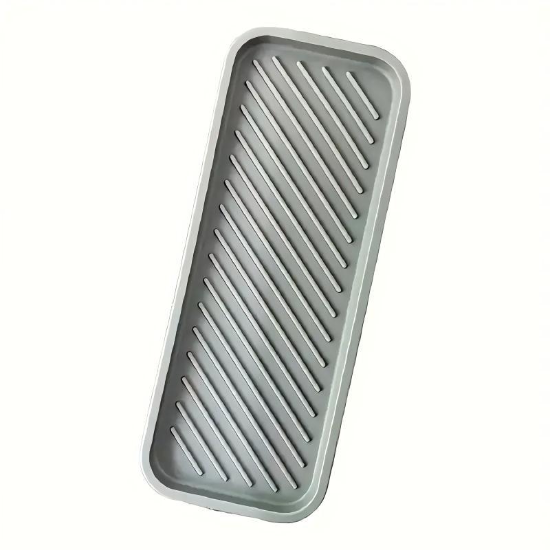 Multifunctional Silicone Draining Mat Easy To Clean No Deformation For Kitchen Countertop Cup Storage Use