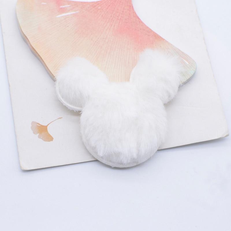 12 шт. 55*45 мм, мягкая плюшевая пушистая голова мыши, аппликация, скрапбукинг, сделай сам, вышивание заплаток, украшение для дома, аксессуары, украшения, принадлежности