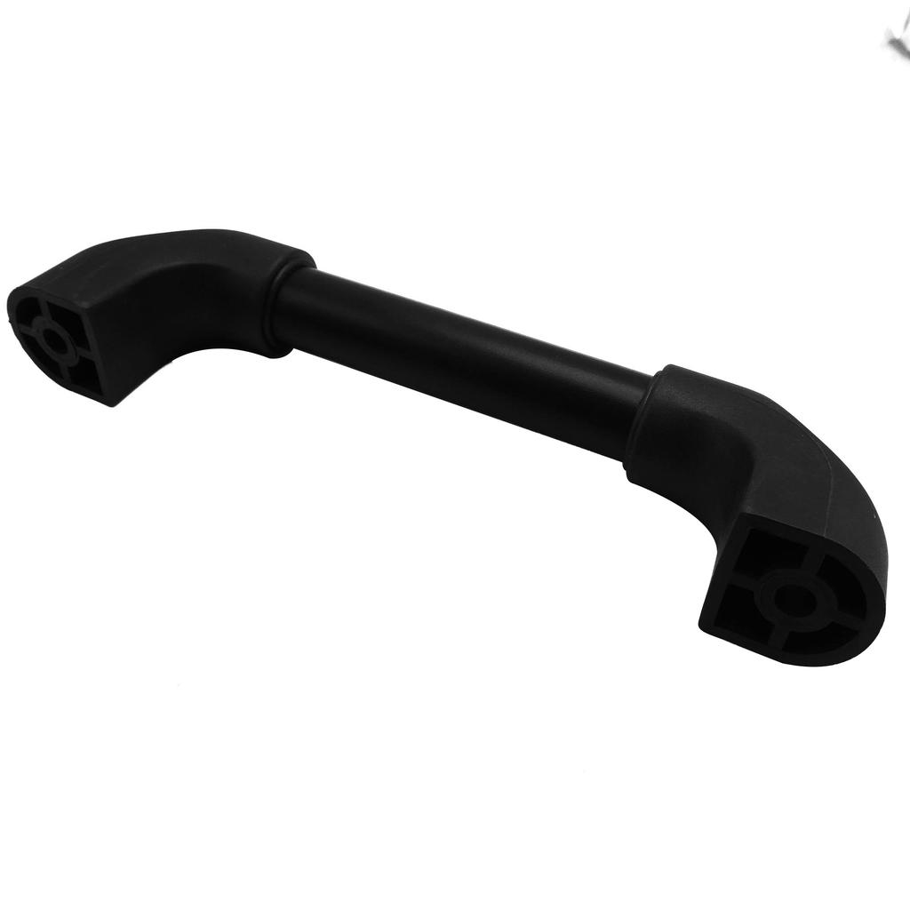 Modern Indoor House Interior Door Handles with Industrial Design Black Spray Plastics on Aluminum Tube Body