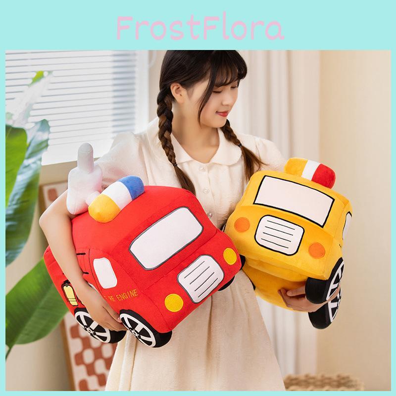 Очаровательная плюшевая игрушка-пожарная машина для мальчиков, мягкий друг для сна разных размеров 28см 35см 40см