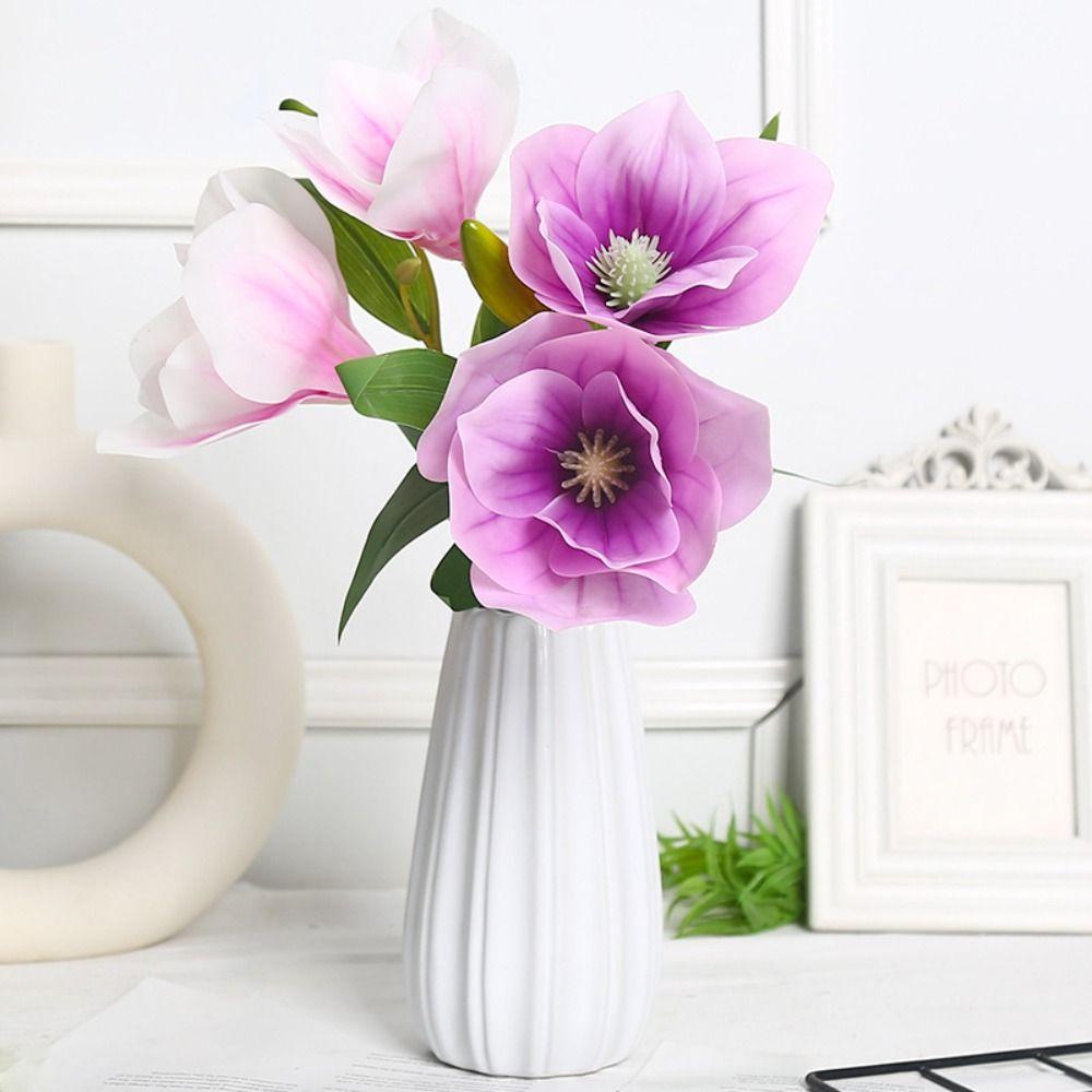 Photography Props Magnolia Artificial Flower Ornaments Festival Table Flowers Decoration