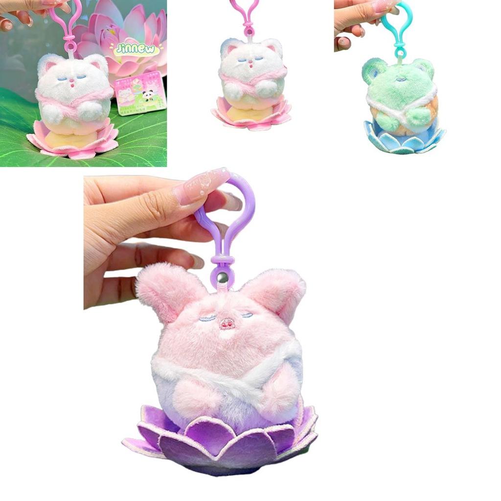 Jinnew Плюшевый Будда Лотос Животное Брелок Подвеска Милый Подарок