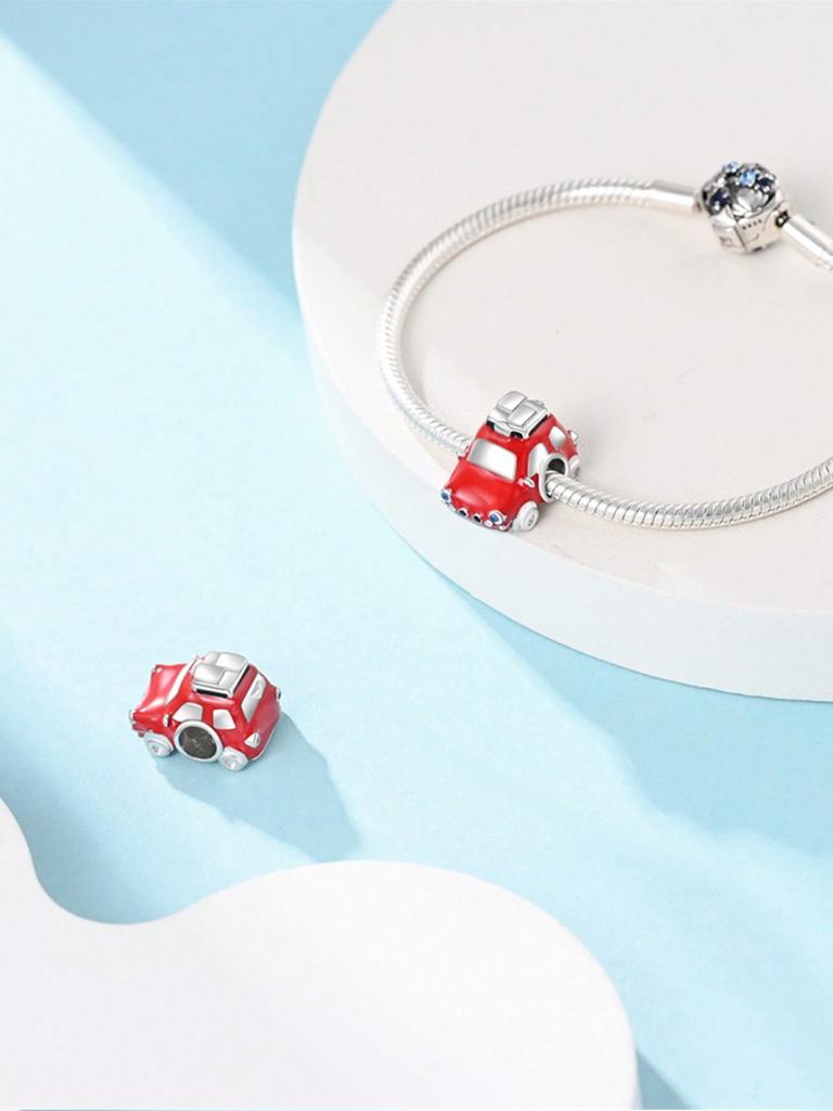 Шармы Плата Будильник Бусины-пончики Шарм Покрытый медью Подходит для шармов Медьоригинал Браслет Для изготовления украшений Сделай сам Шарм