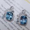 Sace Gems Ожерелье с подвеской из топаза из стерлингового серебра 925 пробы 10*12 мм для женщин