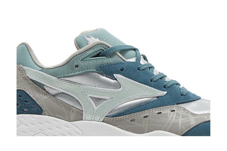 Мужские кроссовки Mizuno Contender Hanon Grampus Dolphin Серебристый/Тропер/Вечнозеленый
