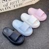 Новые женские тапочки, популярный дизайн, повседневные домашние тапочки из ЭВА с толстой подошвой, нескользящие сандалии для отдыха на плоской подошве