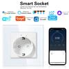 Умная WiFi розетка европейского стандарта с удаленным управлением через приложение, голосовым управлением, таймером и мониторингом энергопотребления